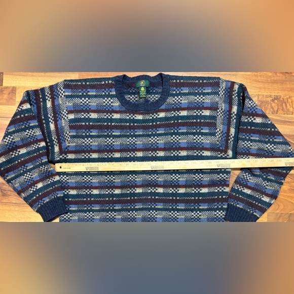 Club Room Blue Striped Crewneck Sweater - Picture 5 of 5